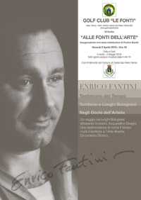 Manifesto-Mostra-Enrico Fantini Pittore Most Golf Club Le fonti